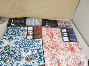 lot 100 image: 2 New Set of Dark Room Curtains