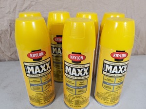 lot 128 image: 7 New Cans Krylon Cover Maxx Spray Paint