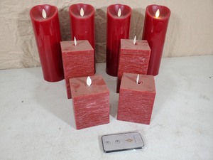 lot 133 image: 8 Luminara Flameless Candles with Remote