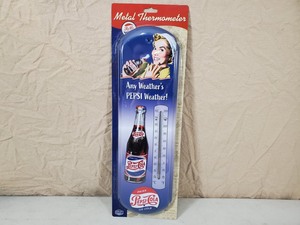 lot 135 image: New Pepsi Metal Thermometer