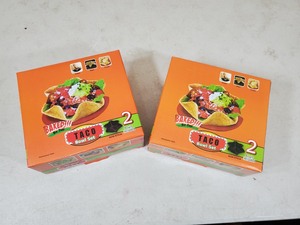 lot 142 image: 2 New Metal Taco Bowl Sets