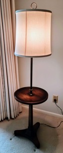 Vintage Floor LampSide Table Combo