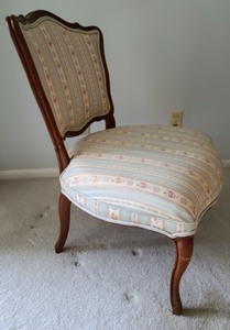 Petite Upholstered Vintage Chair