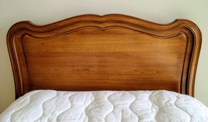Vintage Walnut Twin Bed