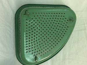Cream City Ware Enamel Jello Mold & Strainer