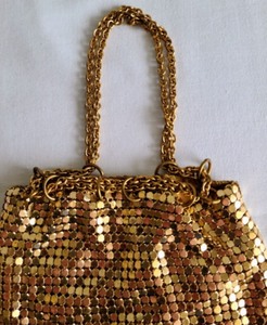 Vintage Whiting and Davis Gold Mesh Purse