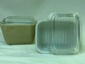 Vintage Pyrex Covered Dishes and Two Butter Dishes