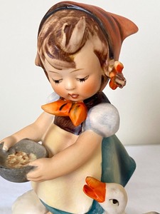 Hummel Figurine - Girl Feeding Ducks