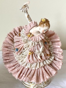 Pair of Dresden Ballerina Dancing Figurines