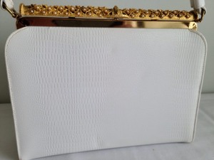 White  Leather Handbag