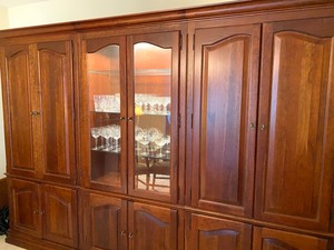 Beautiful Three Section Display Cabinet