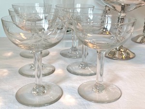 Vintage Cocktail Shaker and Stemware