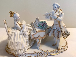 Two Vintage Dresden Figurines
