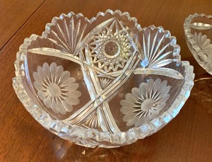 Four Pieces of Cut Glass