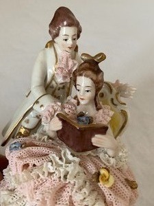 Two Small German Dresden Figurines
