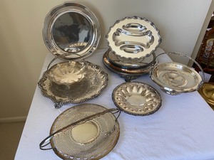 Beautiful Silver Plate Serving Items