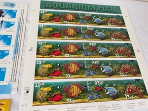 US Postal Stamps- Most are Full Panes and .33