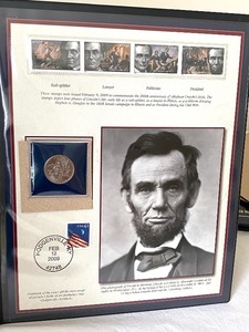 Abraham Lincoln 200th Anniversary Commemorative Stamps and Coins
