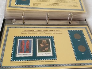 Indian Head Penny Collector Panels Scarce Indian Head Pennies Issued from 1800-1909