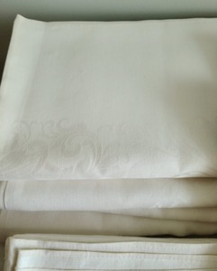 Variety of Vintage White Table Linens
