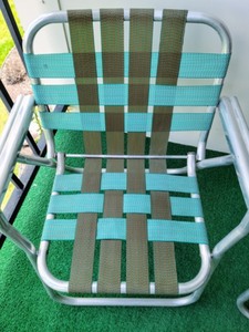 Pair of Vintage Aluminum Folding Chairs