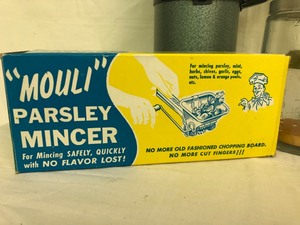 Fun Vintage Kitchen Items including Mouli Parsley Mincer