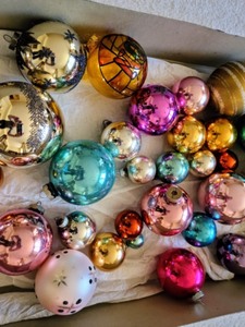Vintage Glass Ball Ornaments