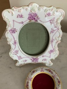 Two Vintage Porcelain Frames