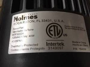 lot 17 image: Holmes Tower Fan