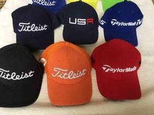 lot 24 image: 15 Golf Themed Baseball Caps