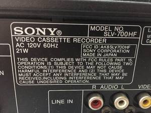 lot 74 image: Sony VCR Player