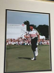 lot 80 image: Payne Stewart 1991 and 1999 U.S. Open Champion Framed Photograph