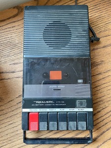 lot 123 image: Realistic MTA amfm Radio and Realistic ACbattery Cassette Recorder CTR-56