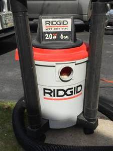 lot 171 image: Rigid 6 Gallon 2 HP Wet  Dry Vac