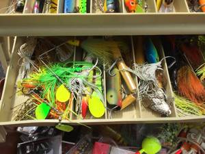 lot 186 image: Plano Tackle Box Full of Tackle