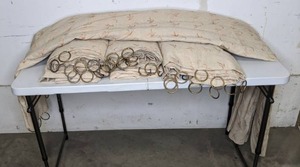 lot 106 image: Beautiful Handmade Drapes - Four Pieces