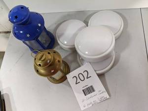 lot 202 image: Battery Operated Lights & Lanterns