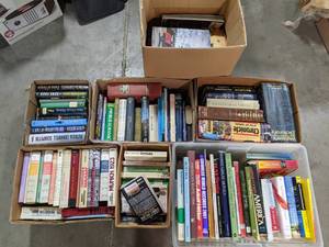 lot 203 image: Seven Boxes of Books