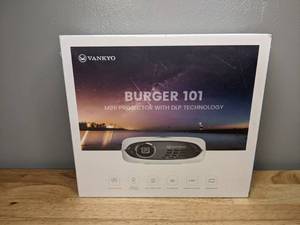 lot 5 image: New VANKYO Burger 101 DLP Wireless Pico Projector HD Mini Projector 1080P and Wi-Fi
