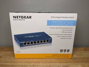 lot 22 image: New NETGEAR ProSafe 8-Port Gigabit Desktop Switch