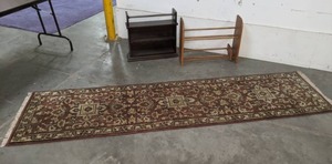 lot 133 image: Runner Rug, Shelf, Blanket Stand