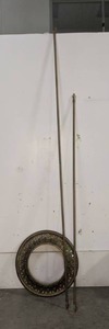 lot 139 image: Curtain Rods & Large Medallion