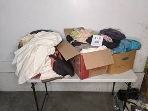 lot 110 image: Men and Womens Mystery Clothing Lot (and Vintage Aprons)