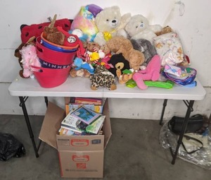 lot 111 image: Kids Books, Stuffed Animals & Miscellany