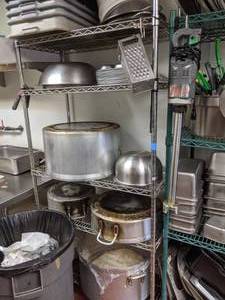 lot 312 image: Tall Industrial Metal Storage Shelving Unit