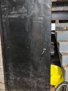 lot 335 image: Black Industrial Fire Door