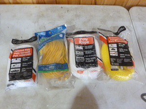lot 10 image: 4 Packs of Poly  Rope