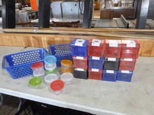 lot 49 image: 12 Sontex Stacking Storage Boxes