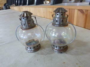 lot 67 image: 2 Vintage Candle Lights