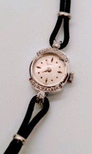 Gubelin 18K White Gold and Diamond Watch